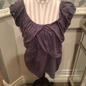 Gray Wrap Anthropologie Shirt